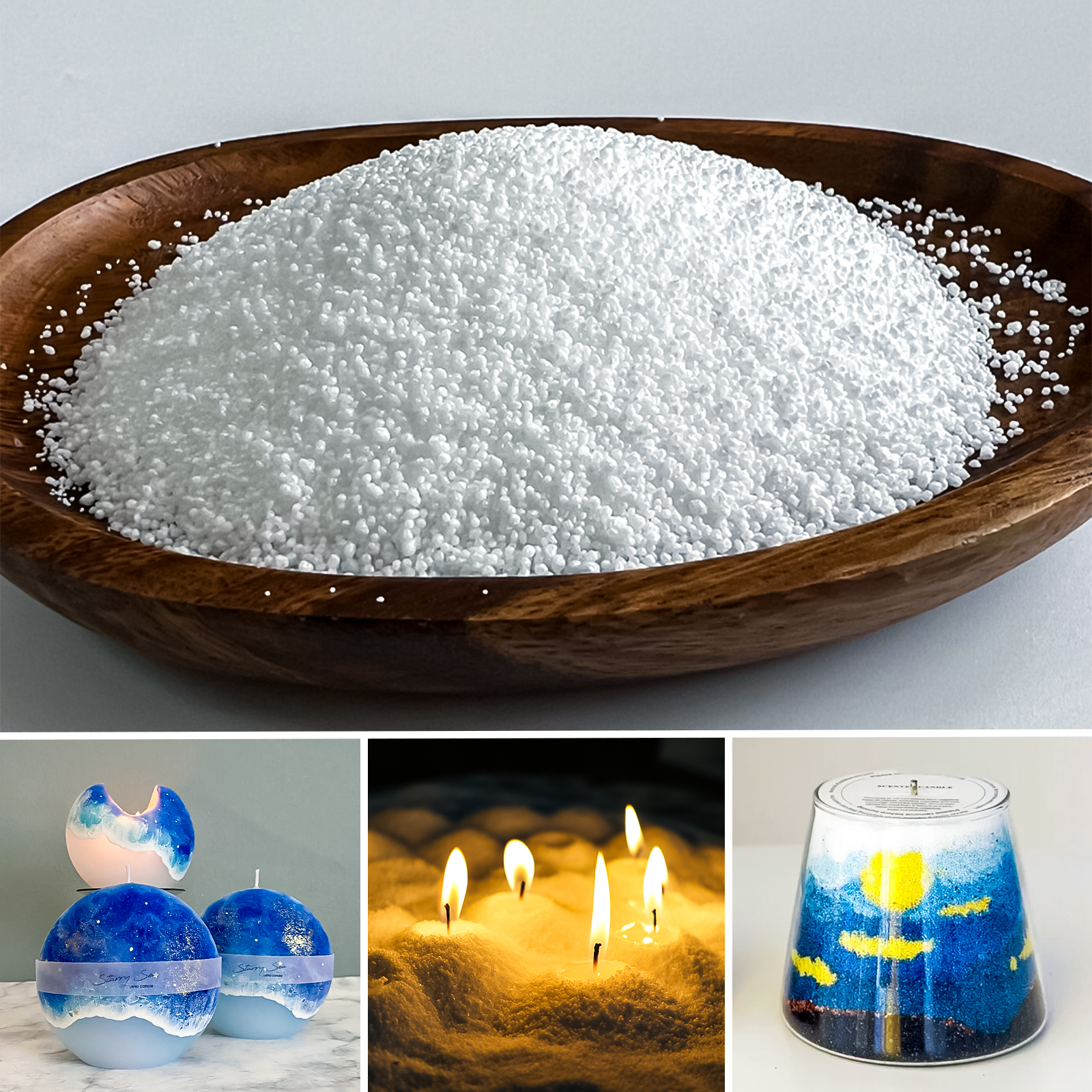 Candle Making Course - 500g-1kg Sand Wax Ice Flower Wax