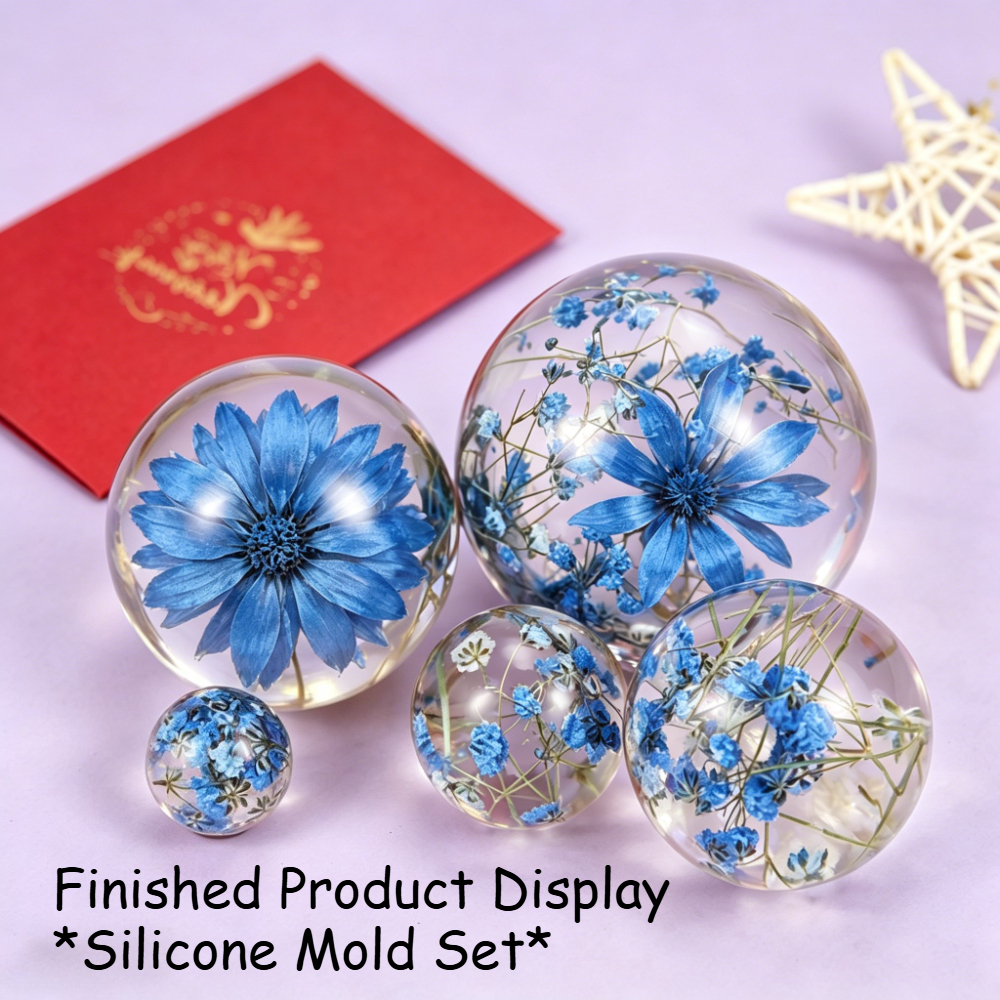 Candle Making For Kids - 5Pcs Sphere Silicone Mold Kit Round