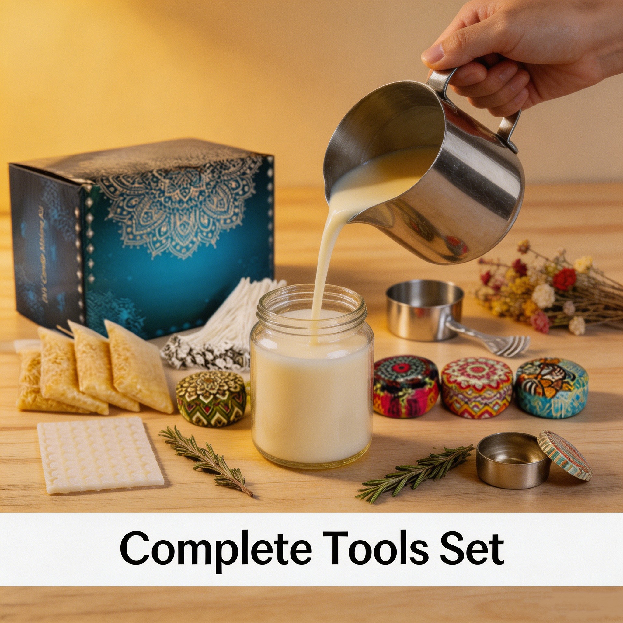 Candle Making Kit For Beginners - 67PCS DIY Candle Making Kit with