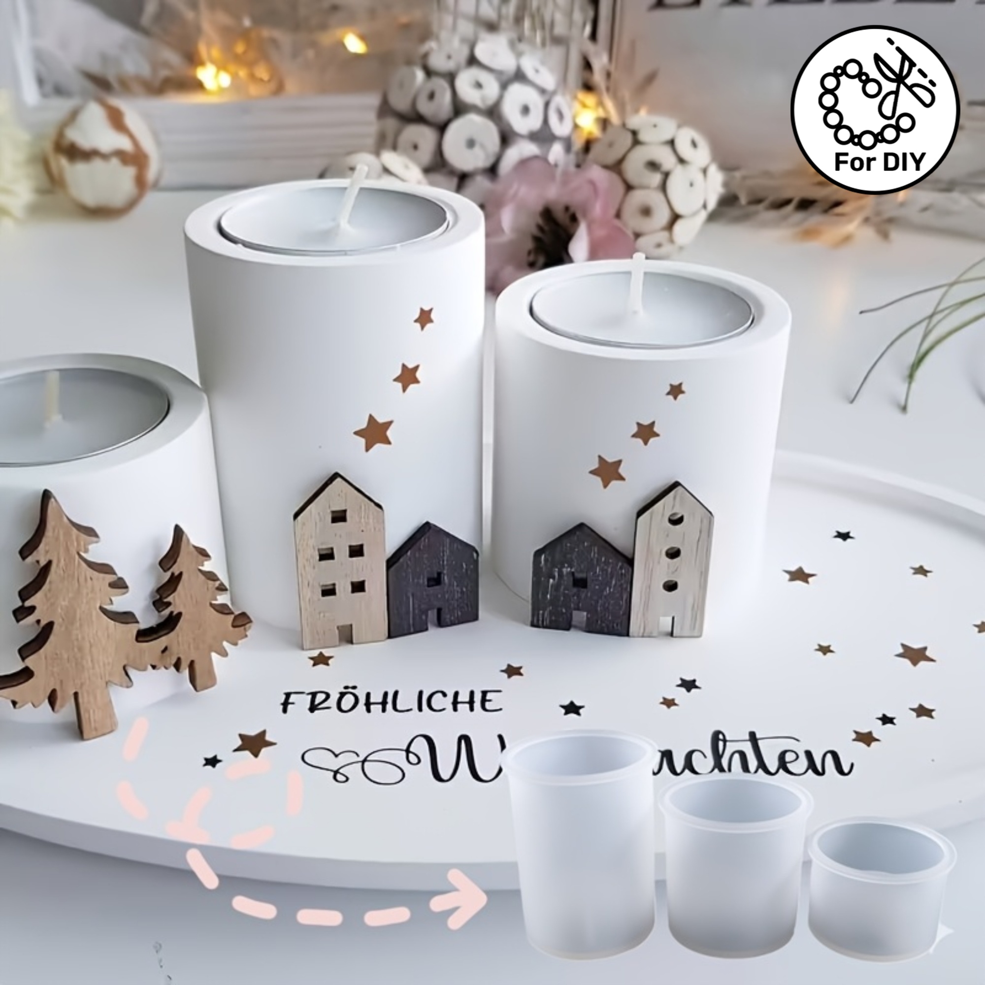 Candle Making Moulds - Resin Molds for Handmade Cylindrical Candle