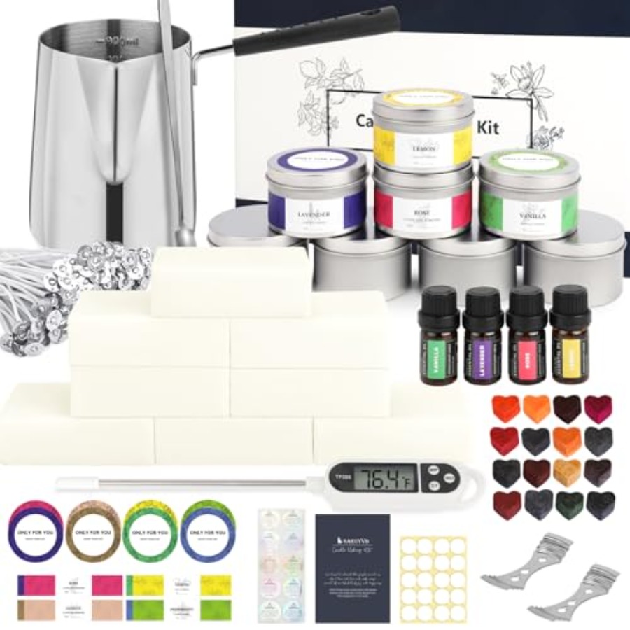 Candle Making Kit For Beginners - Home DIY Candle Making Kit, Full