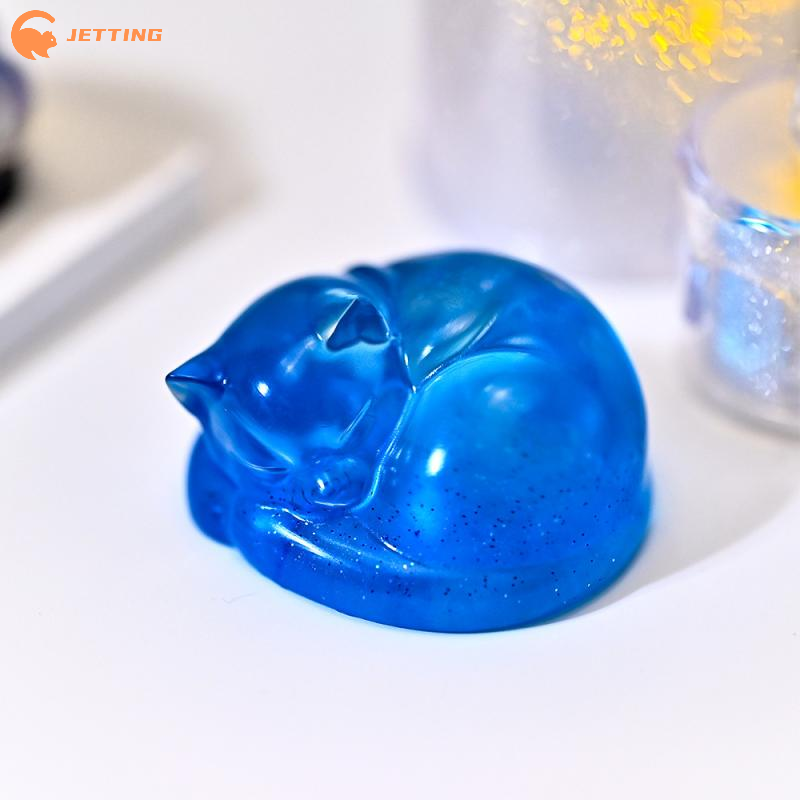 Candle Making Moulds - 1PCS Sleeping Cat Dog Ornament Silicone