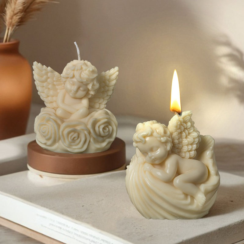 Candle Making For Kids - 3D Rose Angel Children Candle Silicone
