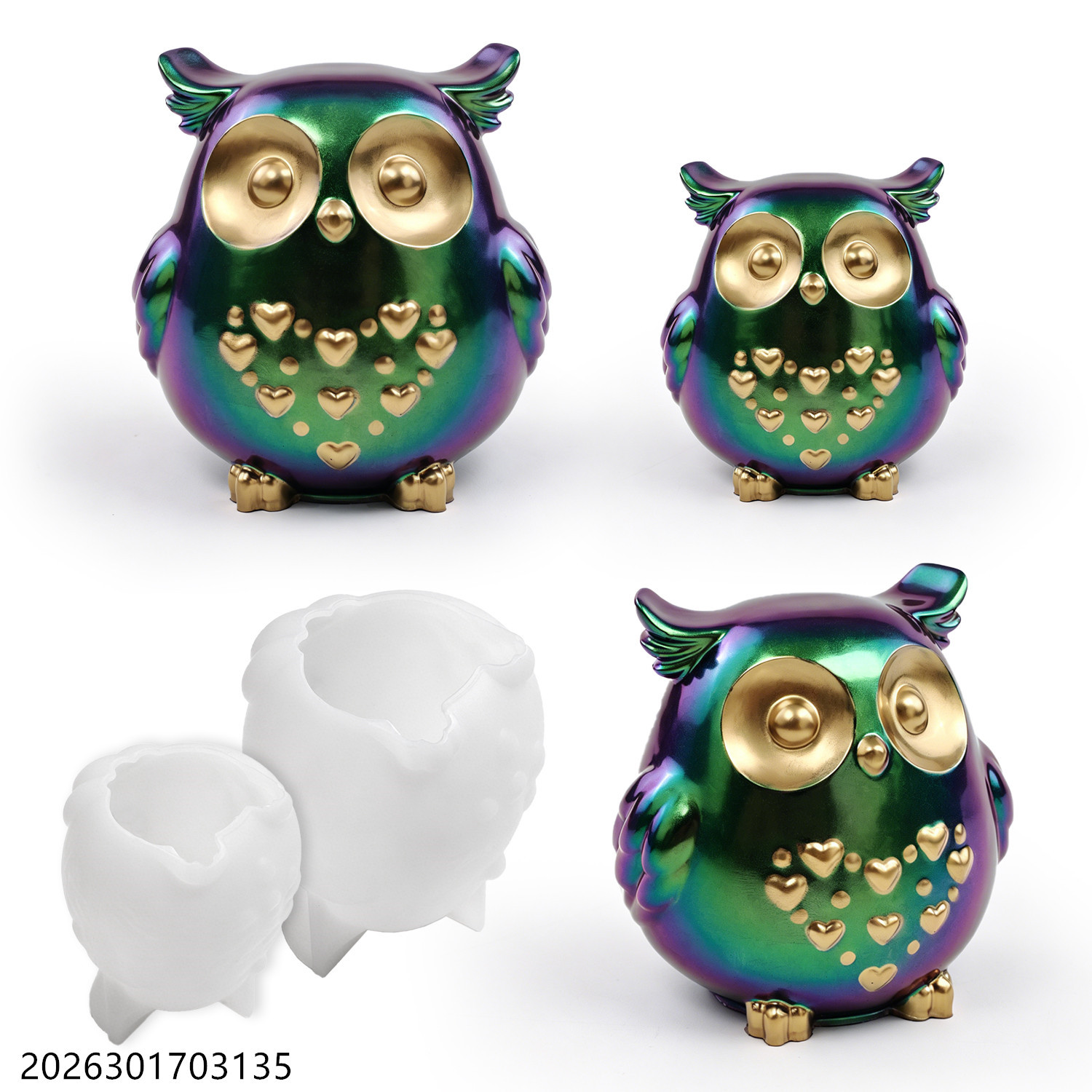Candle Making Kit Diy - Owl Silicone Mold 3D Bird Shape