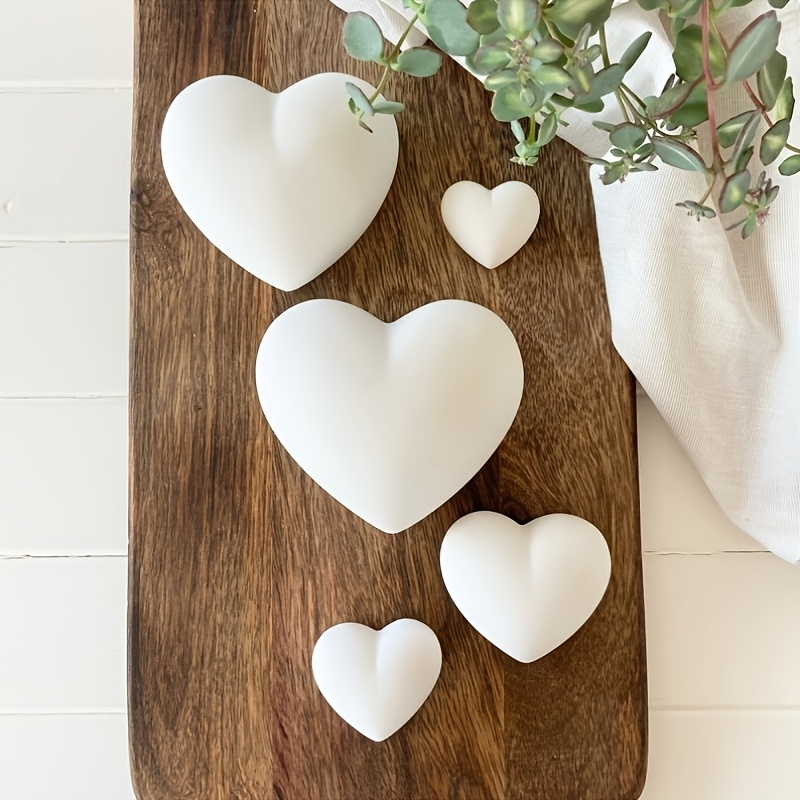 5pcs Heart-Shaped Gypsum Candl - Candle Making Moulds ulasan dan harga