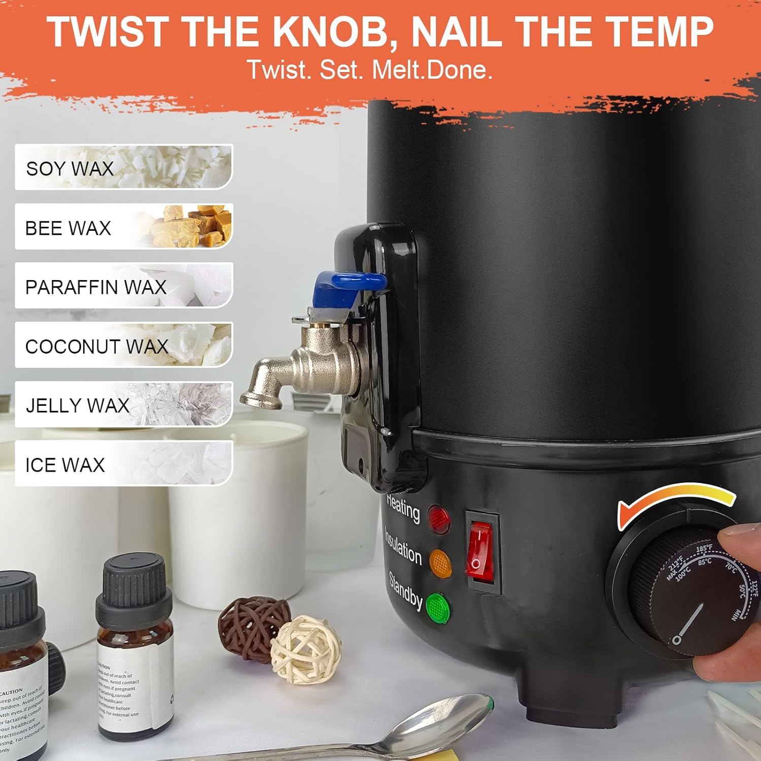 8Lbs Electric Wax Melter for C - Candle Making Kit Diy ulasan dan harga