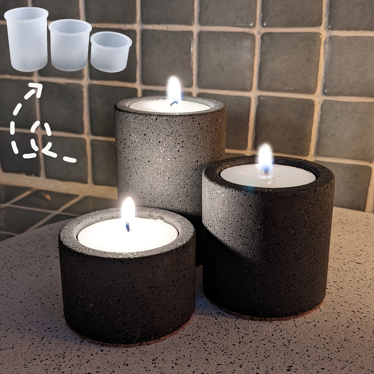 Resin Molds for Handmade Cylin - Candle Making Moulds ulasan dan harga