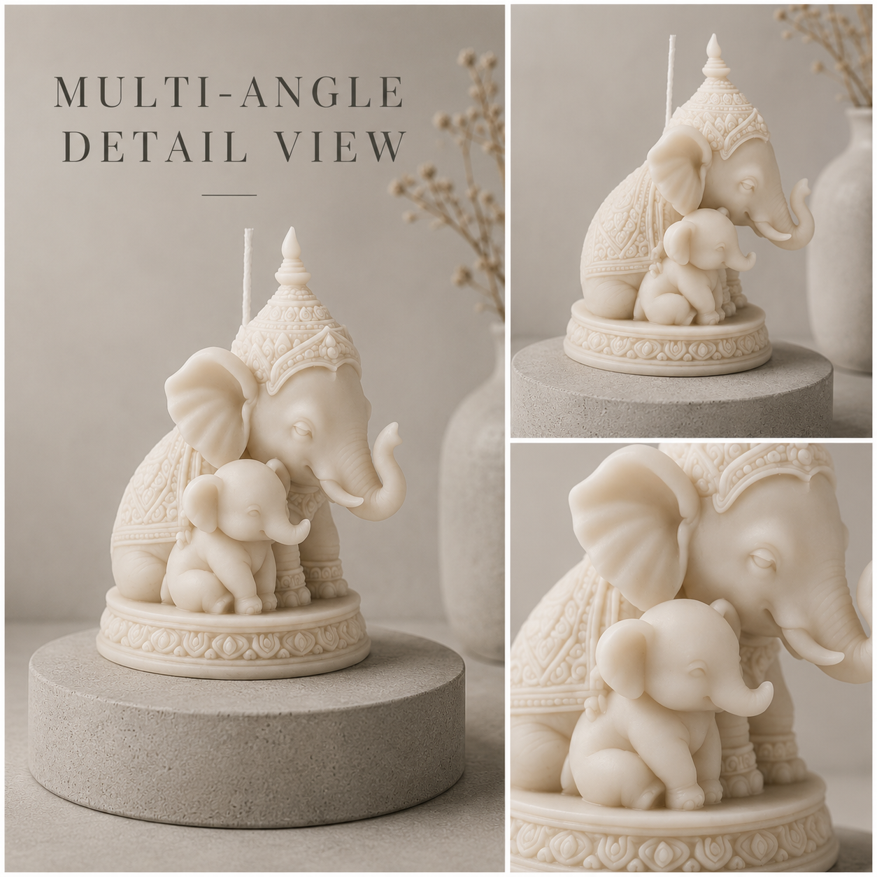 Thai Mother and Child Elephant - Candle Making For Kids ulasan dan harga