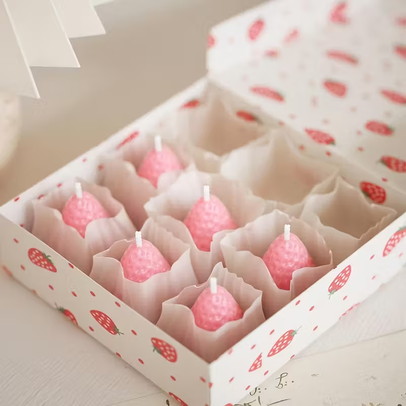 Strawberry Silicone Candle Mol - Candle Making Items ulasan dan harga