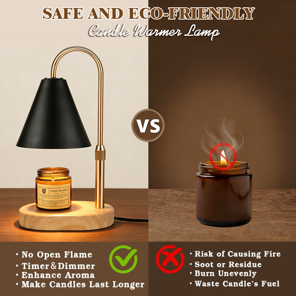 Black Candle Warmer Lamp with  - Candle Making Wax Melter ulasan dan harga