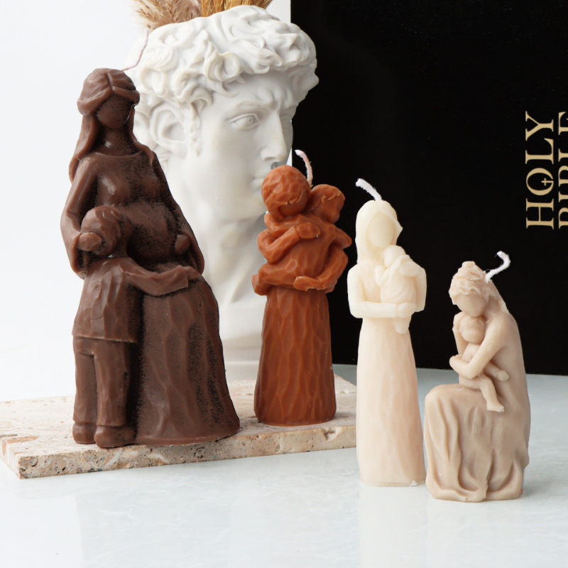 Mommy Holding Baby Silicone Ca - Candle Making For Kids ulasan dan harga