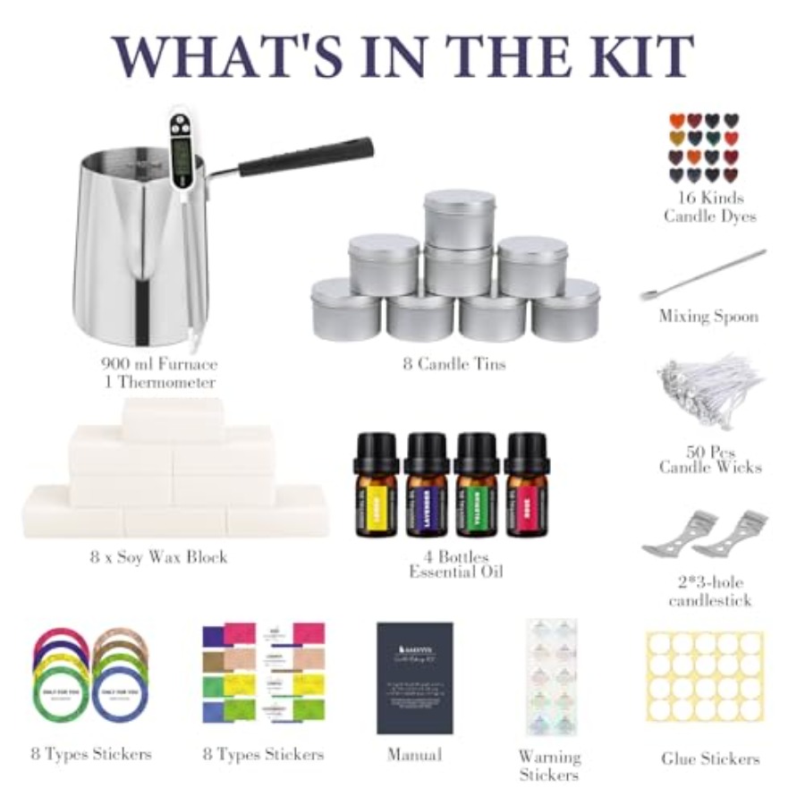Home DIY Candle Making Kit, Fu - Candle Making Kit For Beginners ulasan dan harga