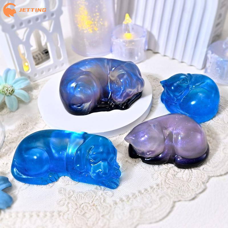 1PCS Sleeping Cat Dog Ornament - Candle Making Moulds ulasan dan harga