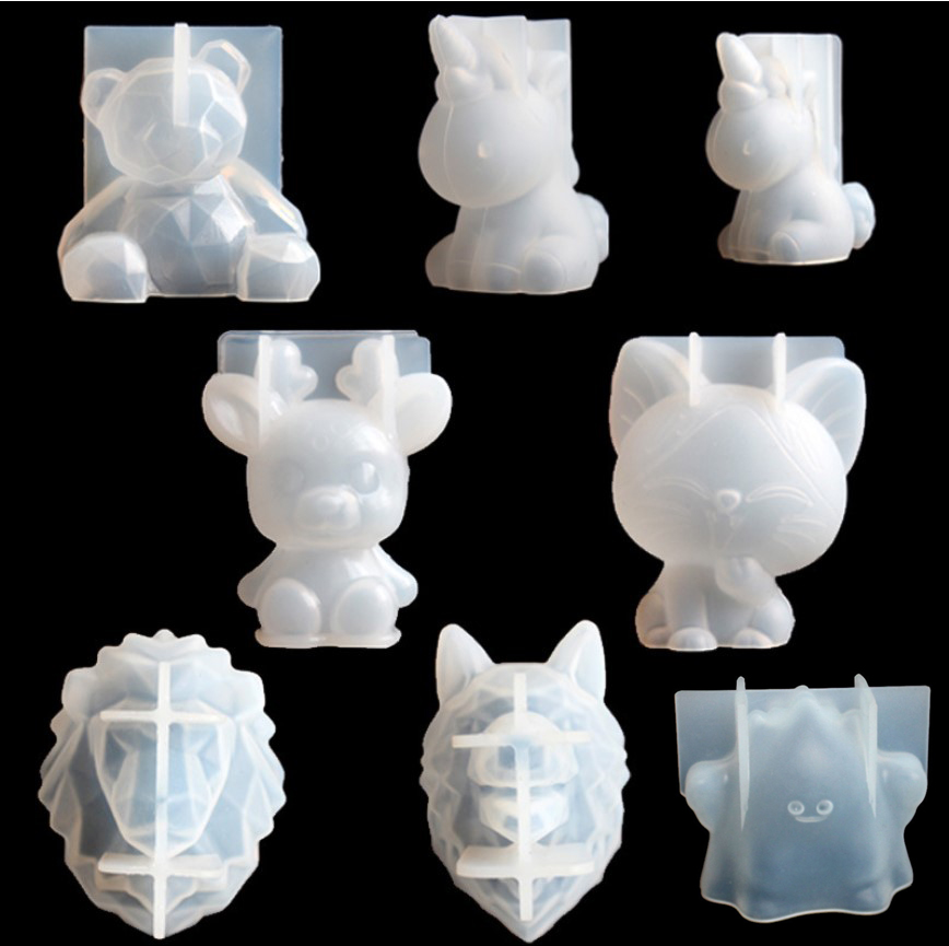 Transparent Unicorn Silicone E - Candle Making Moulds ulasan dan harga