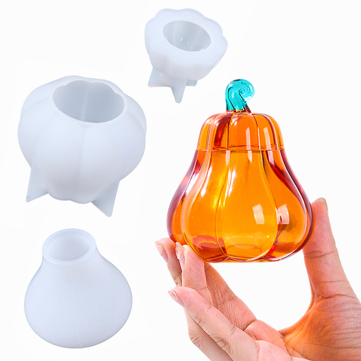 DIY Pumpkin Storage Box Silico - Candle Making Moulds ulasan dan harga