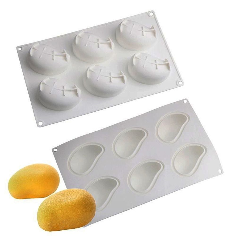 6 Cavity Mango Shaped Cake Mol - Candle Making Items ulasan dan harga