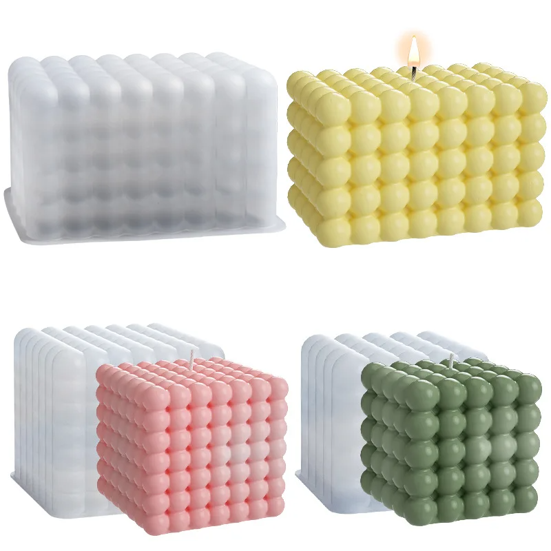 Large Bubble Cube Candles Sili - Candle Making Moulds ulasan dan harga