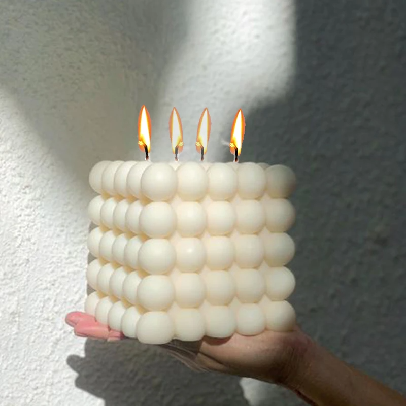 Large Bubble Cube Candles Sili - Candle Making Moulds ulasan dan harga