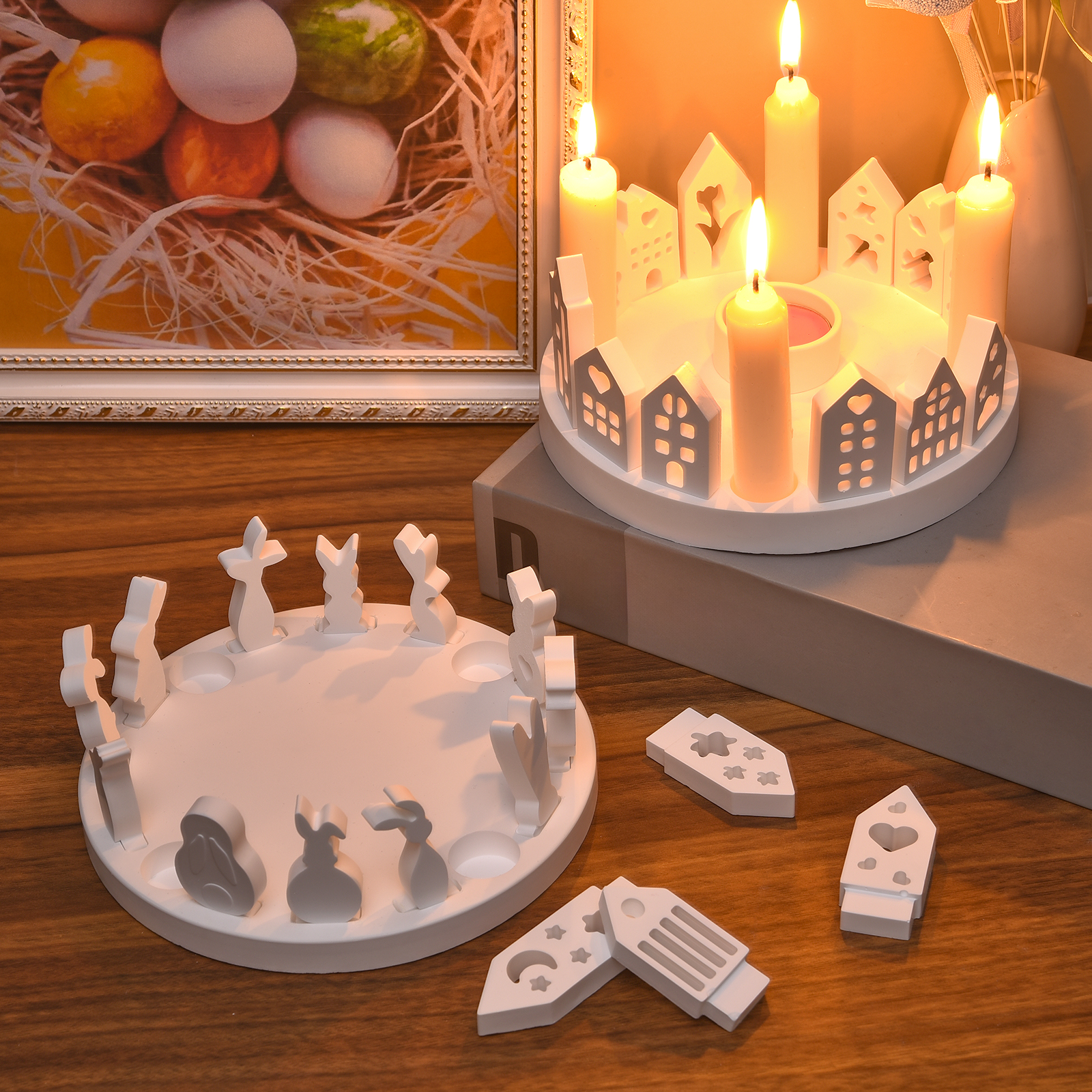 Hollow House Rabbit Candle Hol - Candle Making Moulds ulasan dan harga
