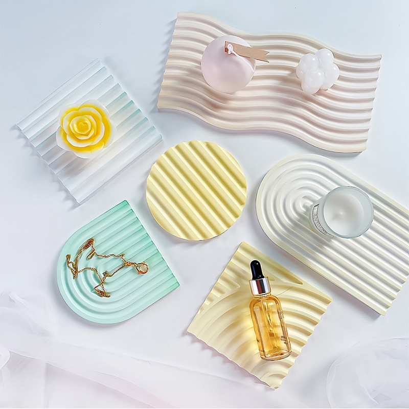 DIY Striped Wave Tray Mold For - Candle Making Moulds ulasan dan harga