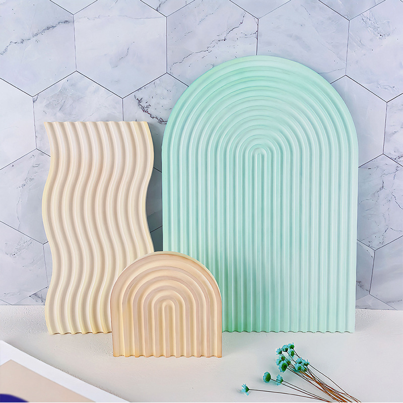 DIY Striped Wave Tray Mold For - Candle Making Moulds ulasan dan harga