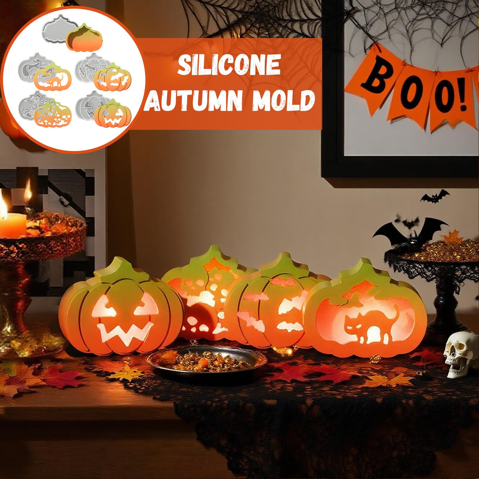 Silicone Pumpkin Mold 5 Pieces - Candle Making For Kids ulasan dan harga