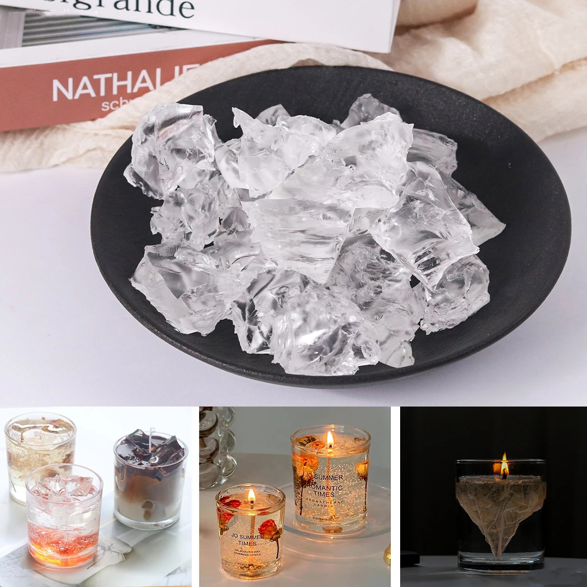 1pc Large Rock Gesture Silicon - Candle Making Items ulasan dan harga