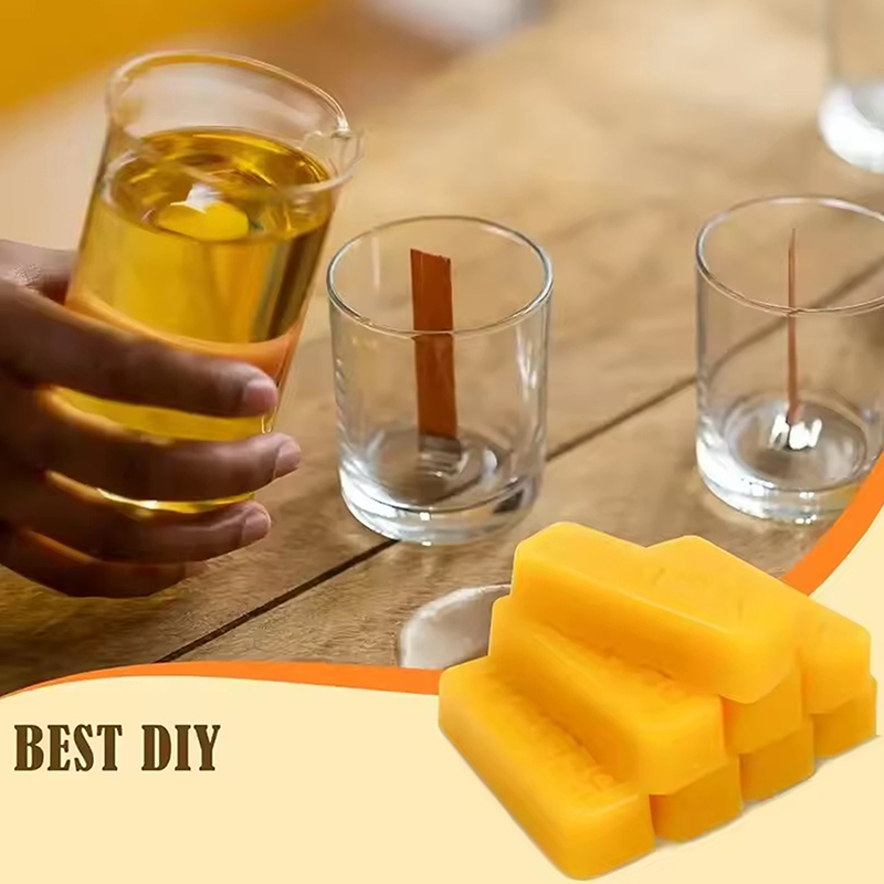 4/8pcs Pure Beeswax Blocks, Hi - Candle Making Course ulasan dan harga