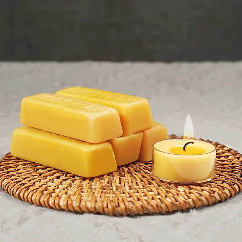 4/8pcs Pure Beeswax Blocks, Hi - Candle Making Course ulasan dan harga