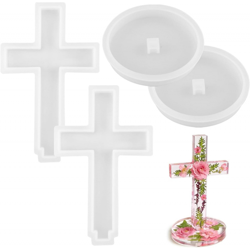 Two silicone molds with a base - Candle Making Items ulasan dan harga
