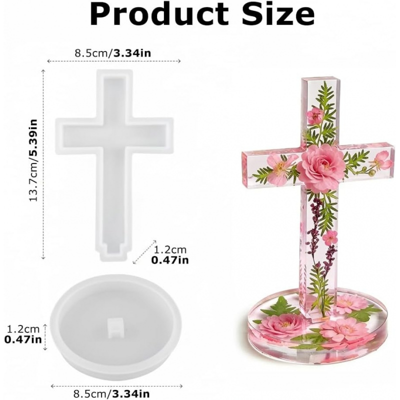 Two silicone molds with a base - Candle Making Items ulasan dan harga