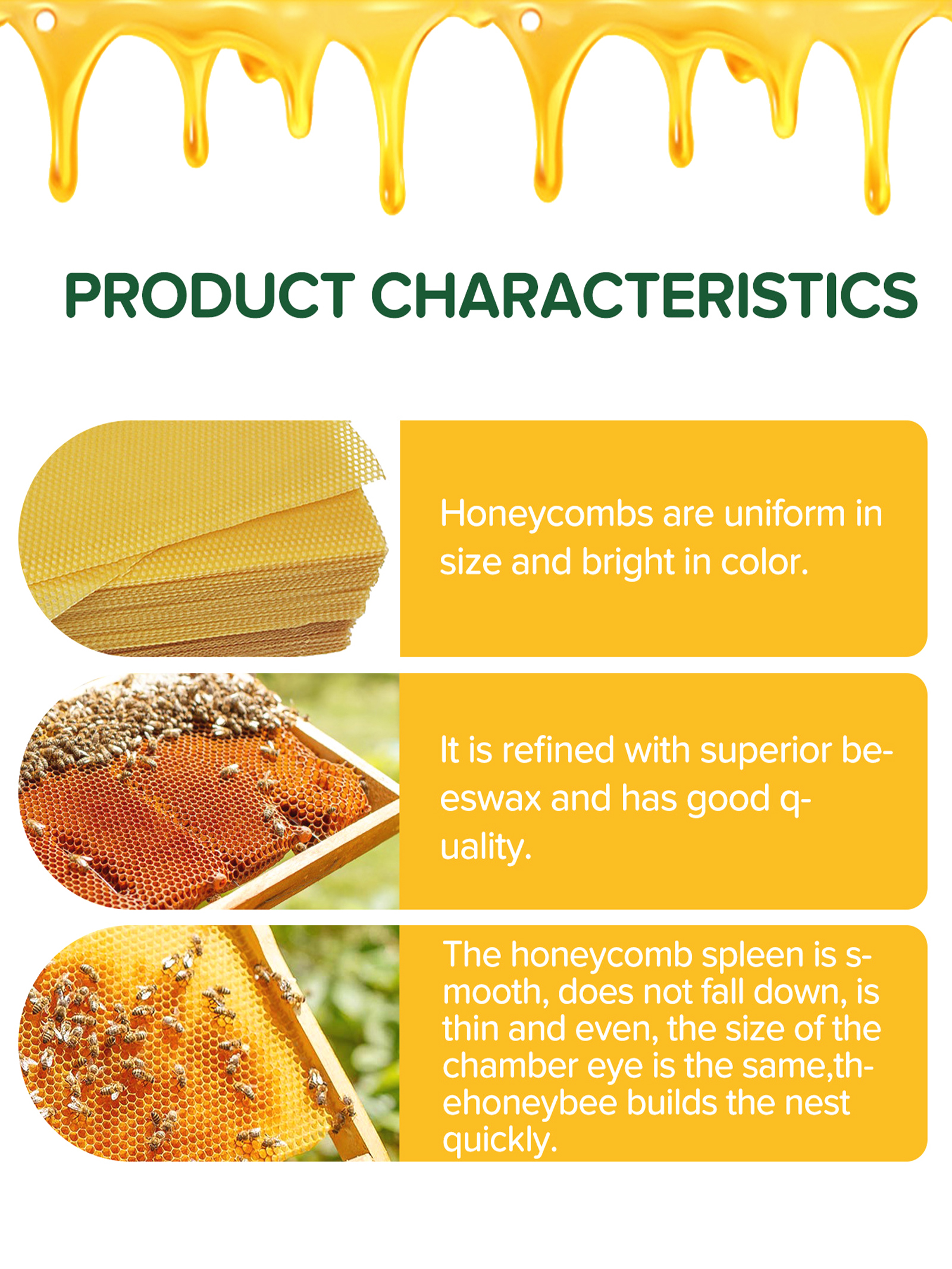 10Pcs Natural Honeycomb Bee Wa - Candle Making Course ulasan dan harga