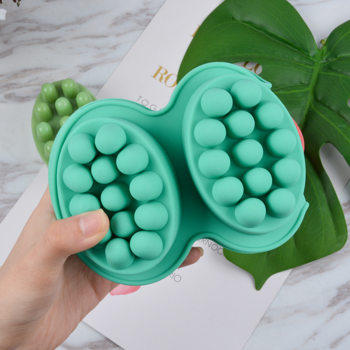 4 Hole Oval Massage Soap Silic - Candle Making Kit Diy ulasan dan harga