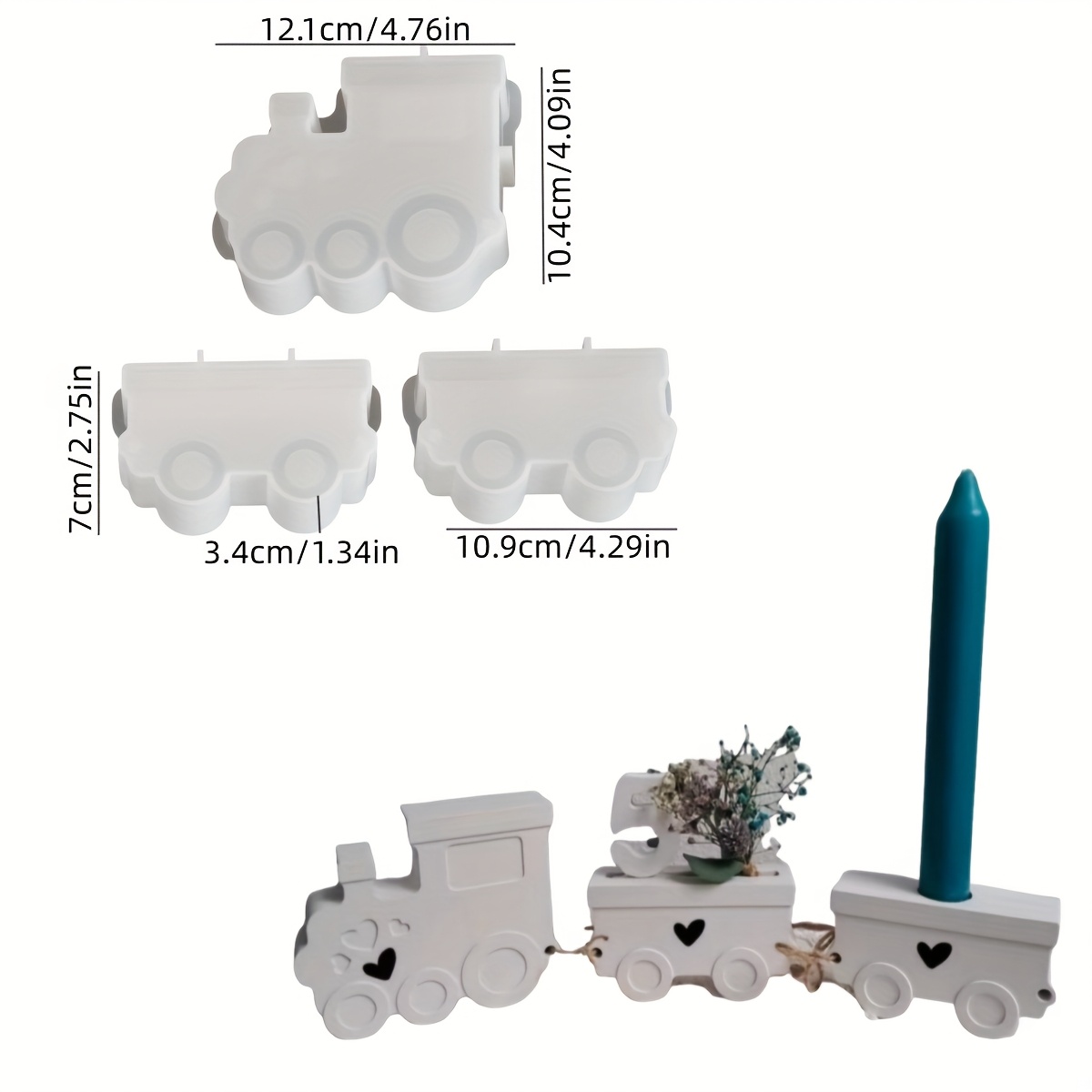 Train Set Resin Silicone Molds - Candle Making Moulds ulasan dan harga