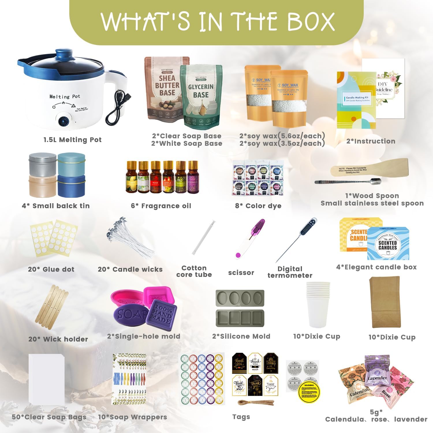 2 in 1 Candle Soap Making Kit  - Candle Making Kit For Beginners ulasan dan harga