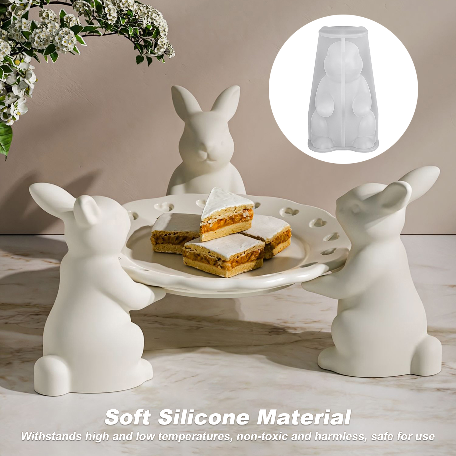Big Rabbit Silicone Molds 3D C - Candle Making Moulds ulasan dan harga