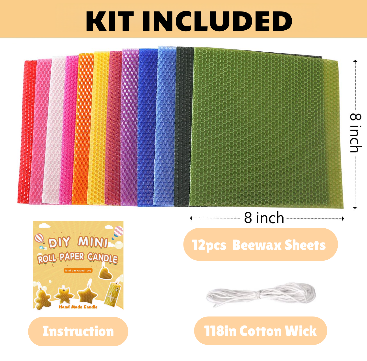 Beeswax Candle Making Kit 12pc - Candle Making Kit For Beginners ulasan dan harga