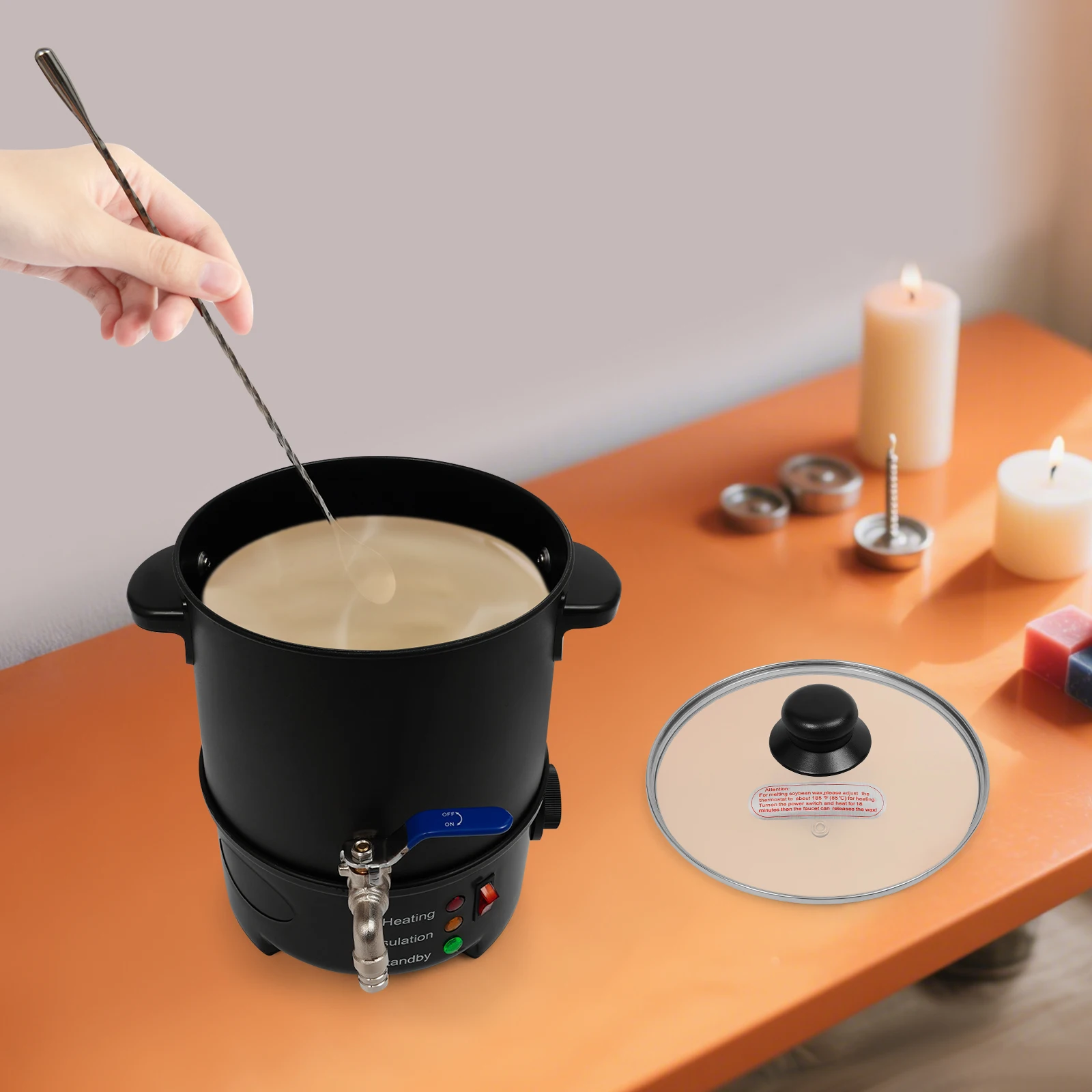 4L Electric Wax Melter, 600W 1 - Candle Making Wax Melter ulasan dan harga