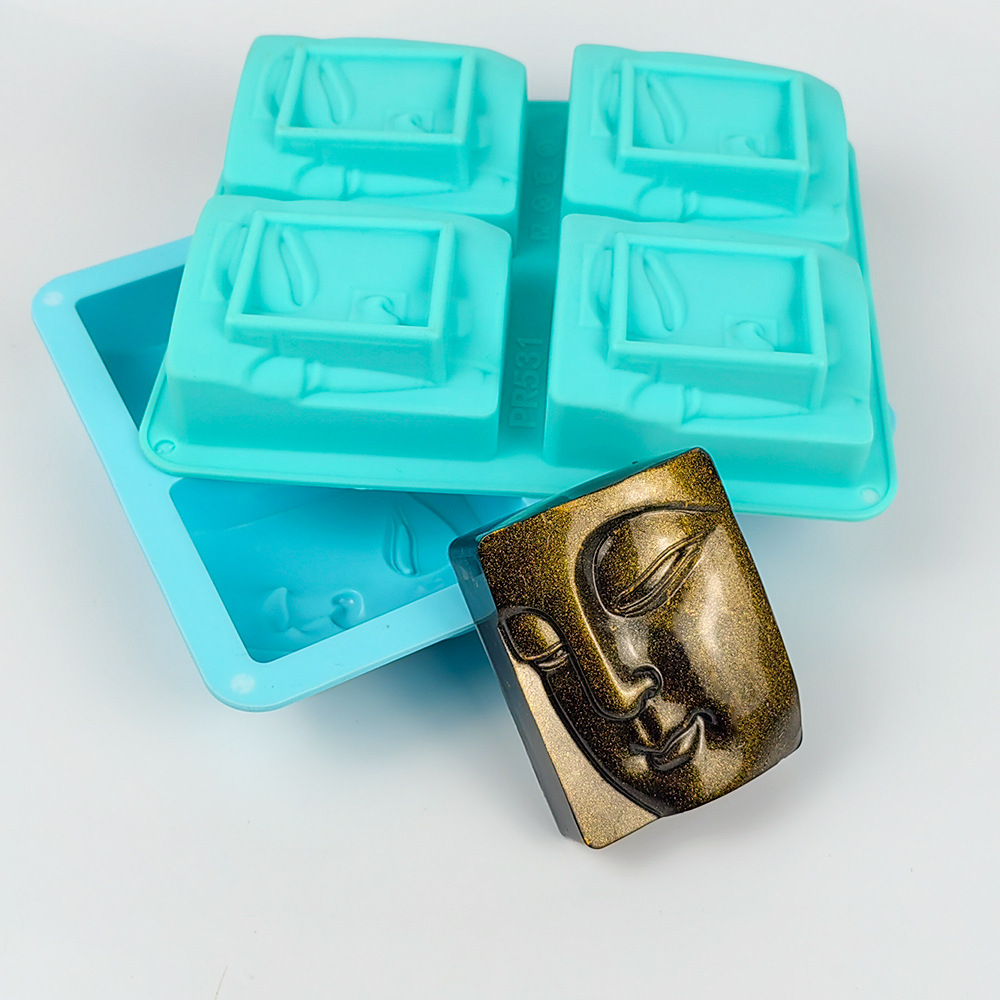 4 Holes Buddha Portrait Soap M - Candle Making Course ulasan dan harga